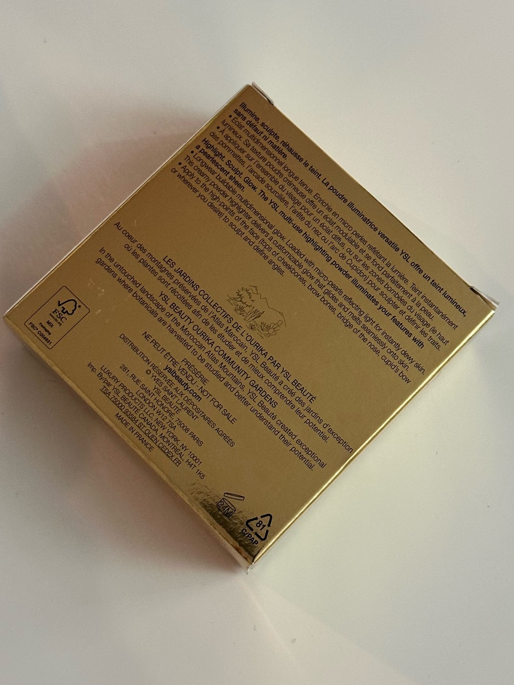 YSL All Hours Hyper Luminize Powder Highlighter | 03 Rosy Sand - Picture 3 of 3